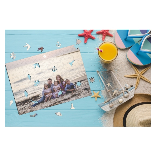 Pamiątka z nadmorskich wakacji! - Personalizowane Puzzle 253 elementy